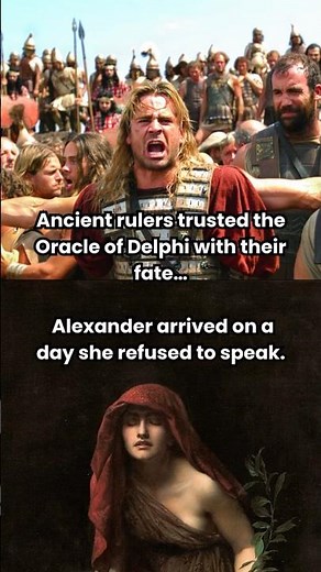 Alexander and the Oracle of Delphi #history