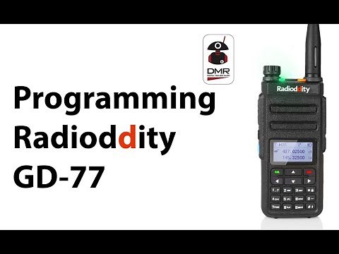 Programming the Radioddity GD-77
