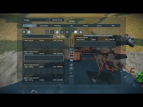 Space Engineers Simple cargo transfer from base and ship