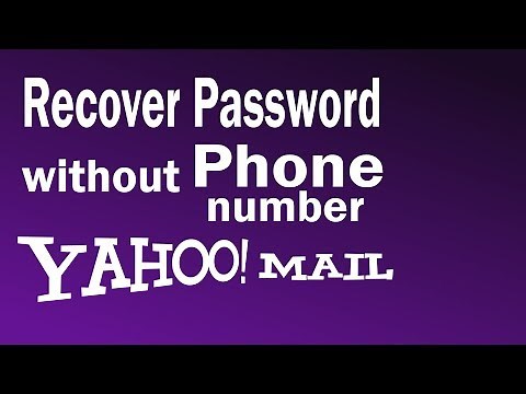 How To Recover Yahoo Password Without Phone Number | How to Reset Yahoo Password