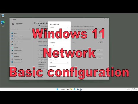 Windows 11 Network basic configuration