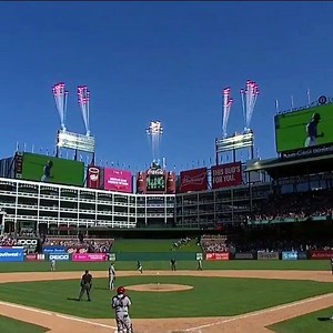 Less than 24hrs after taking a fast ball off the ankle, Danny Santana plays pinch hit hero with this HR to break the tie for the Texas Rangers! | FanDuel Sports Network Southwest