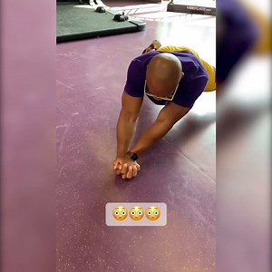 LSU Football strength and conditioning coach showing up some of the football team after training 😂 (via coachisaacbrown/Instagram) | SEC Network