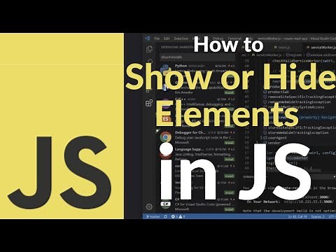 How to Show or Hide Elements with JavaScript |Toggle Visibility Using Style, Classes & Display Prop