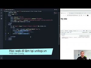 Thêm, sửa, xóa, Toggle Class trong Javascript - Classlist - Js Beginner unitop.vn
