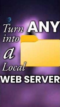 Turn Your PC Into a Web Server in 5 Seconds 🤯