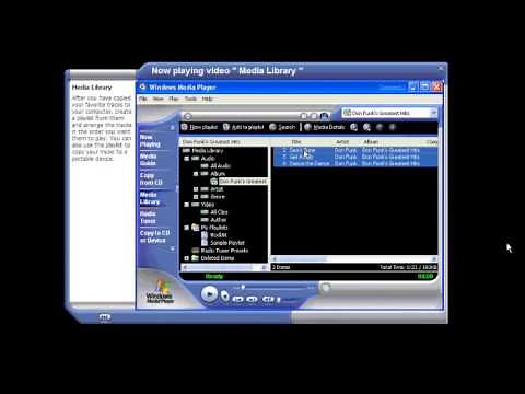 Windows XP - Windows Media Player Tour