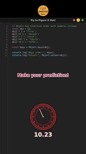 Object Keys Get REORDERED Automatically?! #javascriptweird