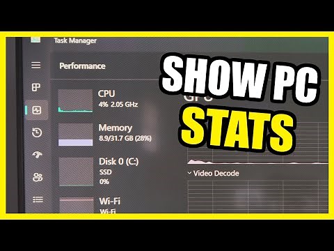 How to View your PC Performance for CPU, GPU, RAM, FPS on Windows 11 (Settings Tutorial)