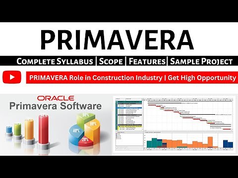 Primavera P6 Project Management Software | Complete Syllabus with Sample Project