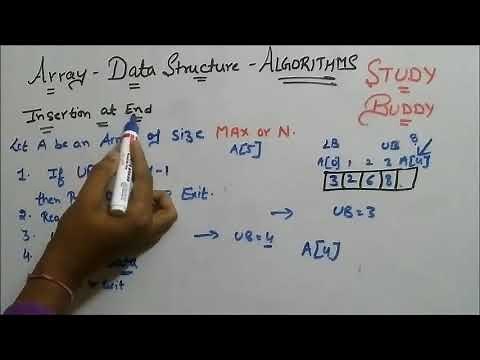 Array insertion [Algorithms] Data Structure