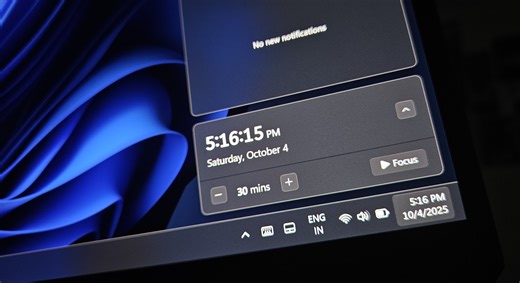 Windows 11's Notification Center opens on secondary display, gets a clock and more