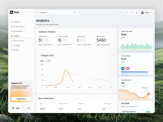 CRM Dashboard - Analytics Overview