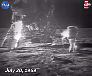 On this day in 1969, Neil Armstrong and Buzz Aldrin became the first people to land on the moon. 🌑🚀 | WCVB Channel 5 Boston