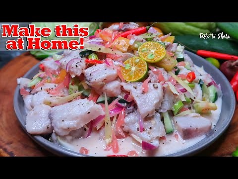 KINILAW | This Unusual way of Cooking Turned out very DELICIOUS❗ Easy yellowfin tuna recipe