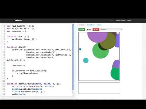 Random Circles - Introduction to Computer Science in JavaScript