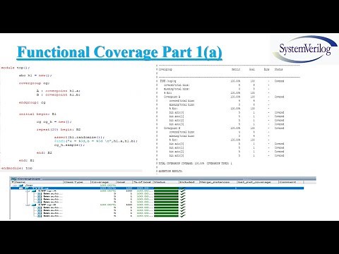 Functional Coverage w.r.p.t System Verilog "FC VIDEO #01"