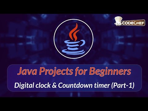 Digital clock & Countdown timer (Part-1) | Java Projects for Beginners