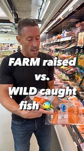 The difference between WILD caught and FARM raised salmon… 🎣 This is really important and not enough people truly understand the difference here… At the grocery store, you’ll mostly see these 2 types of fish - WILD caught and FARM raised… 🐠 I’m sure you can guess what wild caught means - it’s a fish caught in its natural environment (ocean, lake, river, stream)… 🌊 It eats a species-appropriate diet of organisms that exist in their natural environment… Unlike the far inferior FARM raised optio