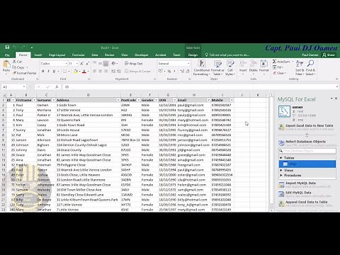 How to Import MySQL Data into Excel
