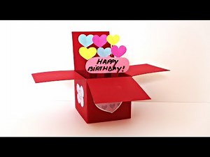 Explosion Box Pop Up Card | Handmade Birthday Gifts | Birthday card DIY | Maison Zizou