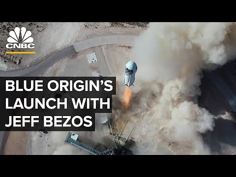 Blue Origin launches first human spaceflight with Jeff Bezos ⁠— 7/20/21