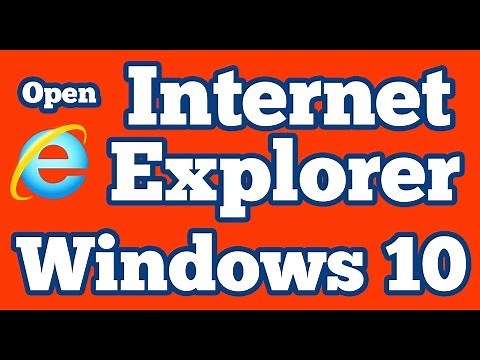 How to Open Internet Explorer 11 in windows 10