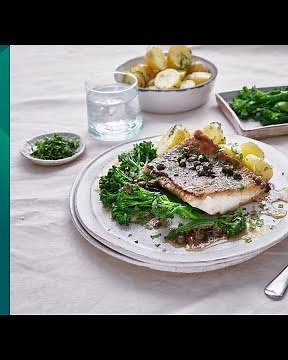 Haddock with Butter, Lemon and Caper Sauce
