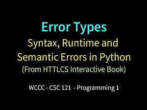 Python Error Types
