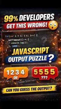 99% Developers Get This JavaScript Question Wrong 😳