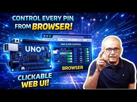 Control Every Arduino UNO Q Pin from Your Browser! | Full Web UI Pin Toggle Demo