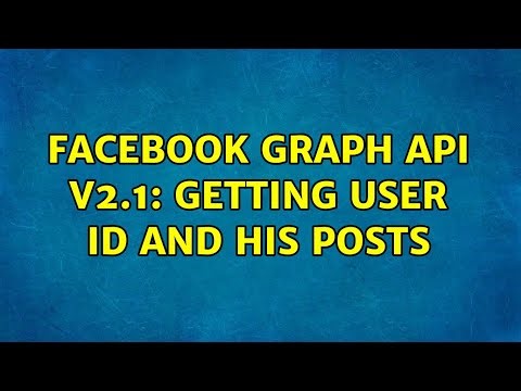 Facebook Graph API v2.1: getting user id and his posts