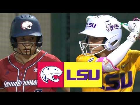 South Alabama vs #17 LSU Women's College Softball Highlights Full Game 2026