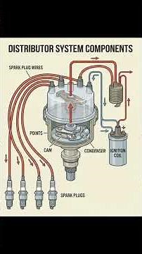 Distributor Ignition System Explained in 1 Minute | How Spark Plugs Get Power | Engine School