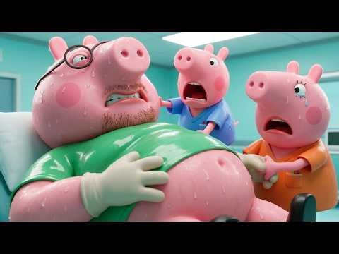 Peppa's Hilarious Panic Over Daddy's Giant Alien Baby Tummy Ache 🤣👽 | Funny Peppa Pig Animation