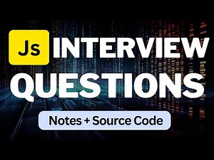Top 40+ JavaScript Interview Questions & Answers (With Notes) in Hindi | Freshers to Seniors (2025)