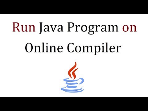 How to run a Java program on Online Compiler