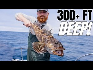 Deep Water Fishing for Big Lingcod