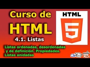 HTML Course. 4.1. Lists.