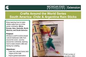 Craft Around the World Series South America: Chile & Argentina Rain Sticks