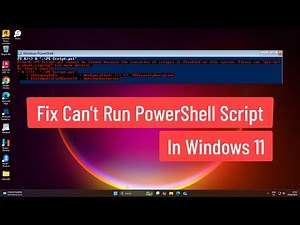 Fix Can’t Run PowerShell Script In Windows 11