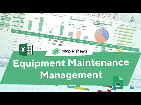 Equipment Maintenance Management Excel & Google Sheets CMMS Template Step-by-Step Video Tutorial!