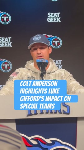 a to z sports nashville: colt anderson praises luke gifford's pro bowl level performance