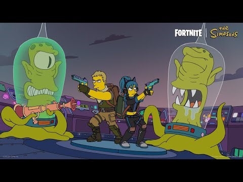 FORTNITE x SIMPSONS - Welcome Our Alien Overlords!
