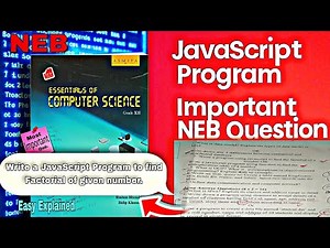 JavaScript Program Class 12 || NEB - Computer Science