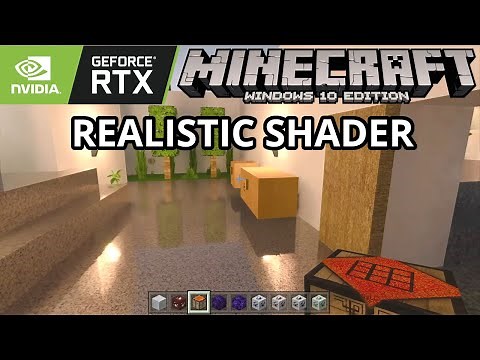 Minecraft Windows 10 - Realistic RealSource RTX Shader Texture Pack (Ray Tracing) Minecraft Bedrock