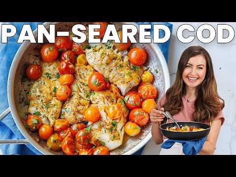 Pan Seared Cod with Garlic White Wine Sauce In 30 Minutes