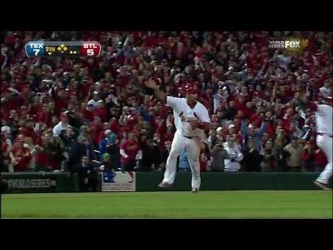 WS2011 Gm6: Freese's two-out triple ties it in the ninth