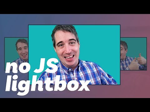 Create a CSS only lightbox using :target