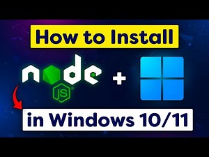 How to install Node js in Windows [In 1 MINUTE]